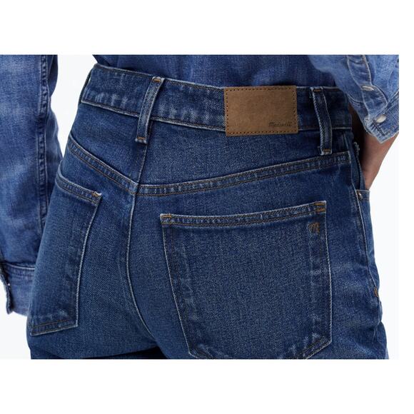 Madewell The 90s Straight Mid-Rise Jeans WMNS 27 Blue NR503 Osada Wash Snug Fit - Picture 4 of 10